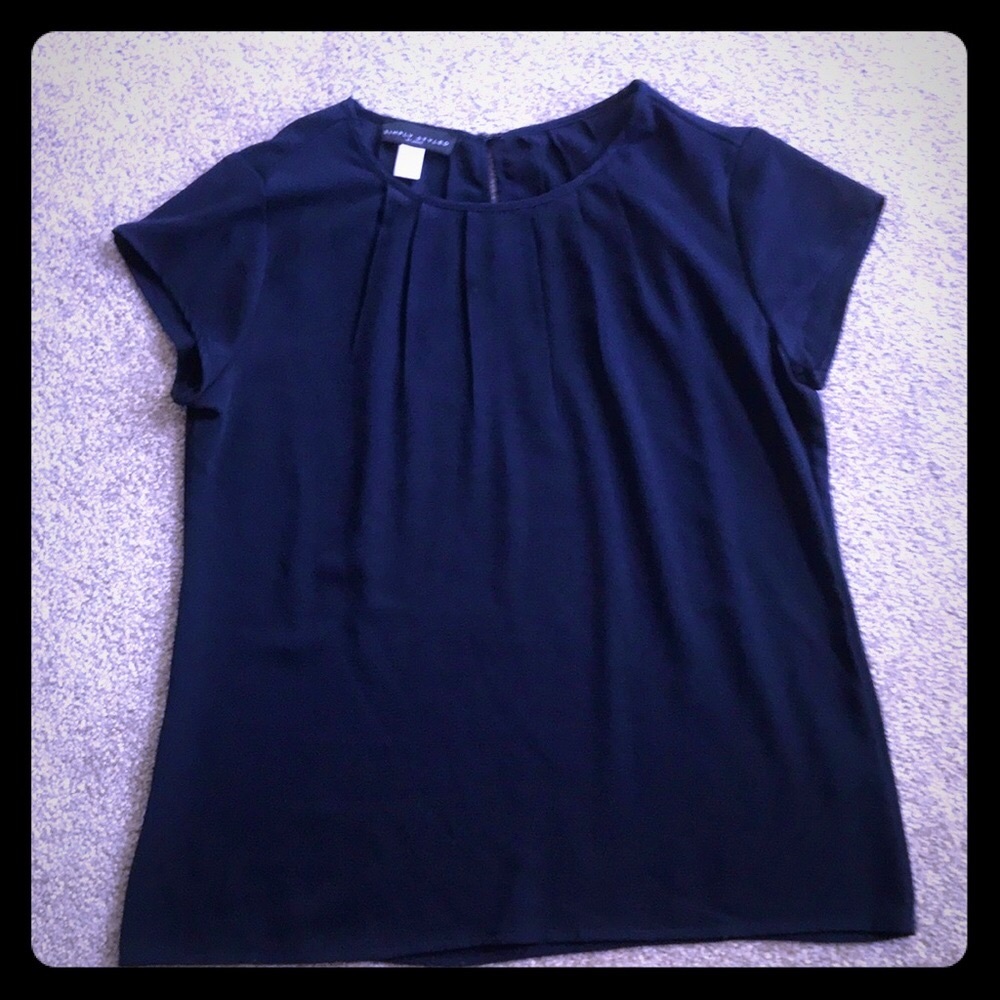 NWOT Navy Blue Blouse